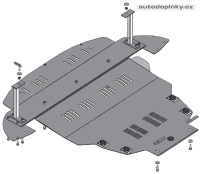 Kryt pod motor Ford Focus C-Max motor: benz�n -- rok v�roby 2003-2010