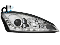 D-LITE p�edn� sv�tla s denn�m sv�cen�m Ford Focus 01-04 chrom